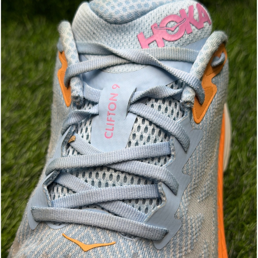 Hoka Clifton 9 Womens size 10.5B Running Shoes Airy Blue Ice Water 1127896 ABIW - Picture 3 of 11